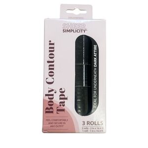 Simplicity Black Body Contour Tape | natural & seamless look